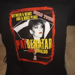 Hanes Black Tour Tee with Red and Yellow Graphics